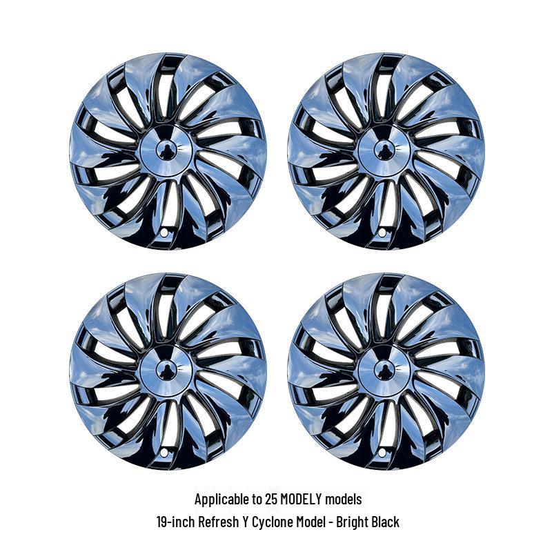 Tesla Model Y 19-Inch Cyclone Style Hub Cap - Wheel Modification Accessory