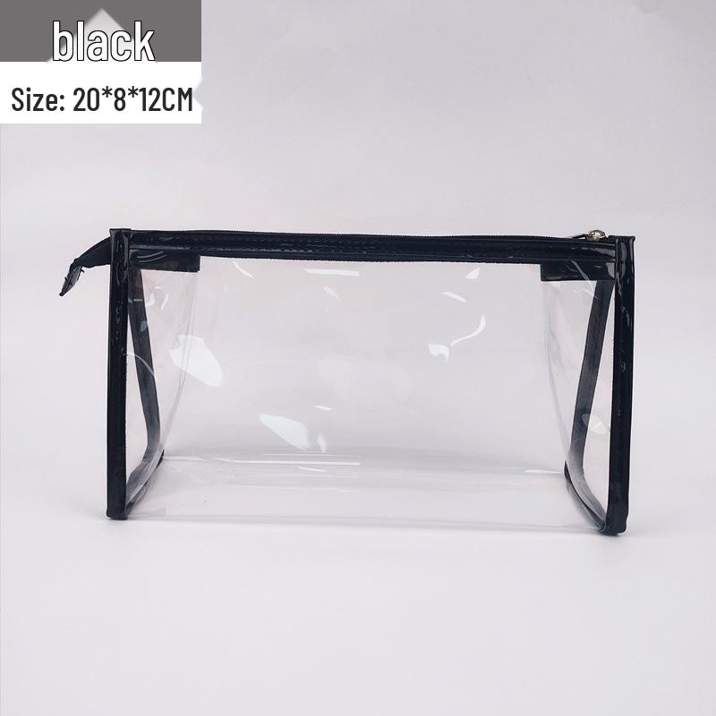 Transparent Waterproof Large Capacity Stationery Bag - Milk Salt Style Portable Pencil Case