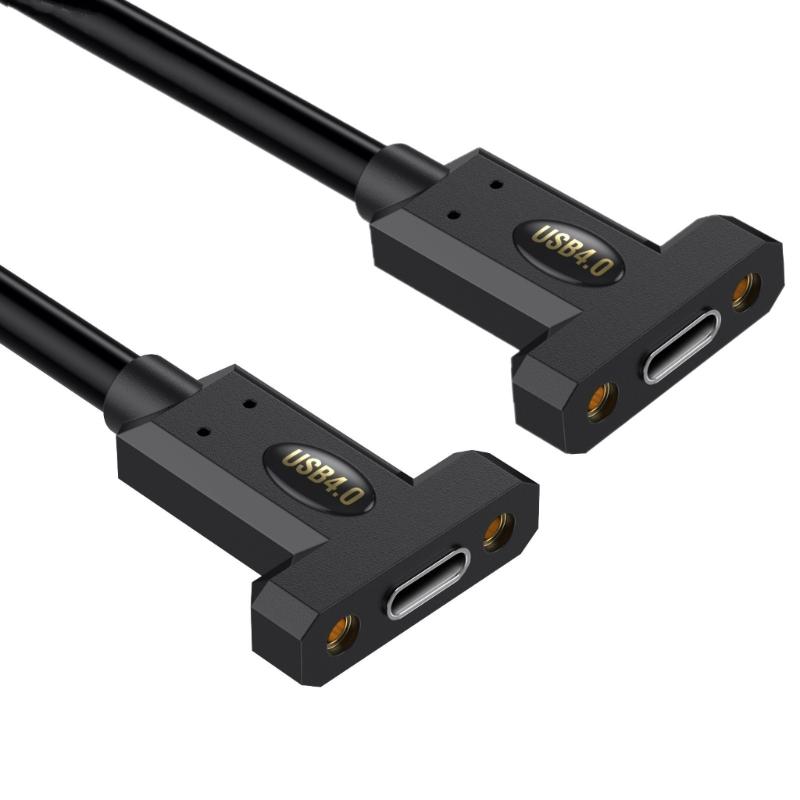 90 Degree USB4 Cable 40Gbps Data Transfer 240W USB C to USB C Cable Fast Charging 8K@60Hz USB 4 Cable