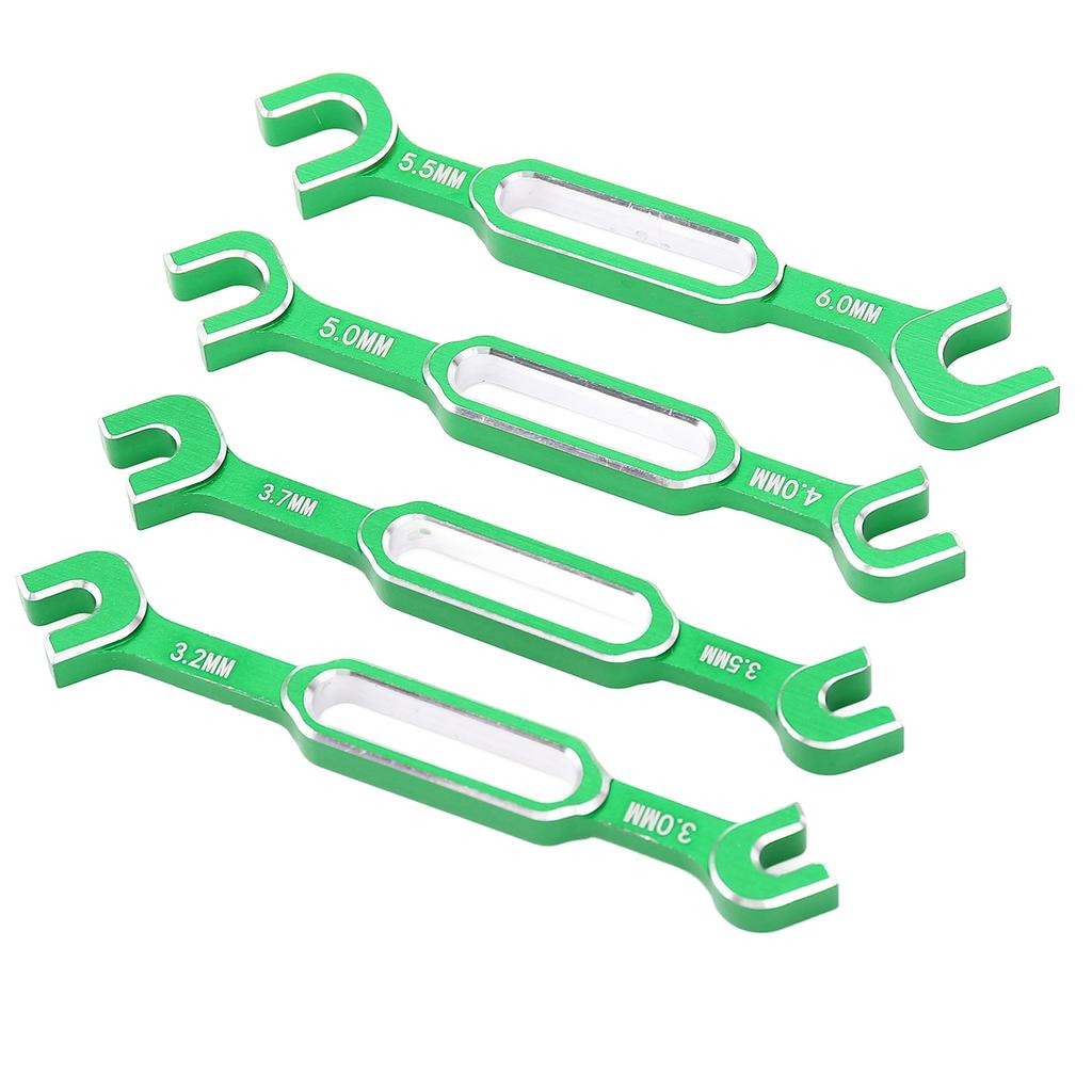 4 STÜCKE RC Auto Schraubenschlüssel Spannschlossmutter Kugelgelenk Ausdrücker Aluminiumlegierung RC Wartungsschlüssel