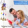 Wind Chimes for Home & Balcony Decor, Metal Hanging Outdoor Garden Terrace, Feng Shui Positive Energy Good Luck & Vastu
