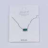 2023 High-End Fashion: Gold-Plated S925 Sterling Silver Green Zircon Choker Necklace for Women
