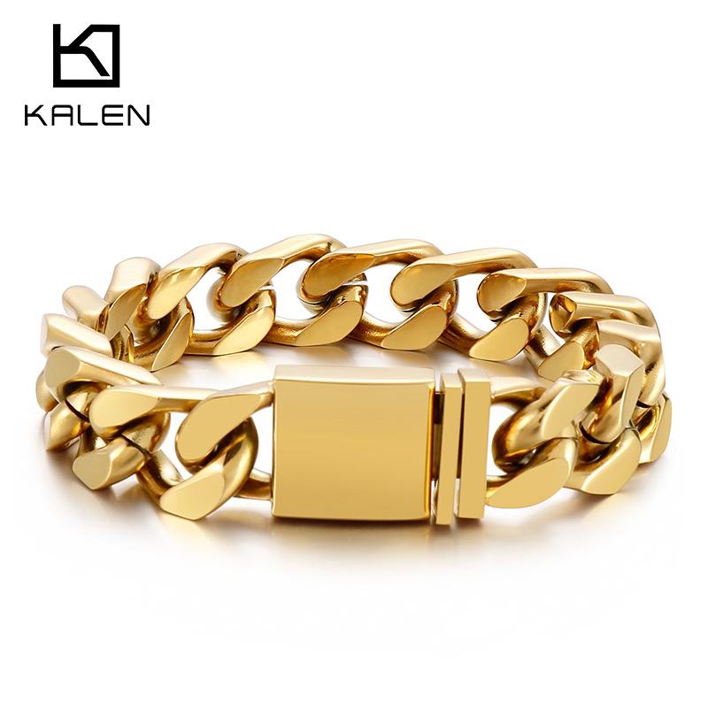 12.5mm Vintage Cuban Chain Stainless Steel Bracelet for Men Simple Hip Hop Charm Accessories Fashion Holiday Shiny Jewelry Gifts