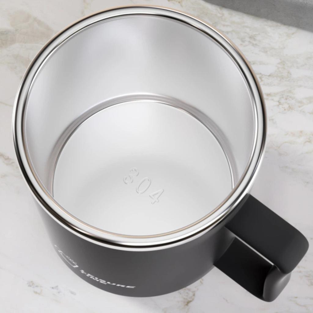 WORTHBUY Double-layer Insulated Coffee Mug With Handle Student Leak-proof 304 Stainless Steel Milk Coffee Water Cup Drinkware