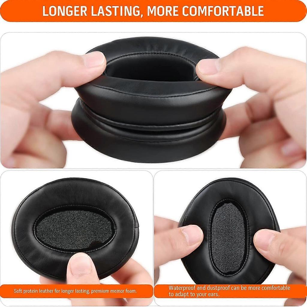 Replacement Ear Pads Cushions for Sennheiser HD4.50BT HD4.50BTNC HD4.40BT, Headset Ear Pads with Durable Leather and Comfortable Sponge - Black