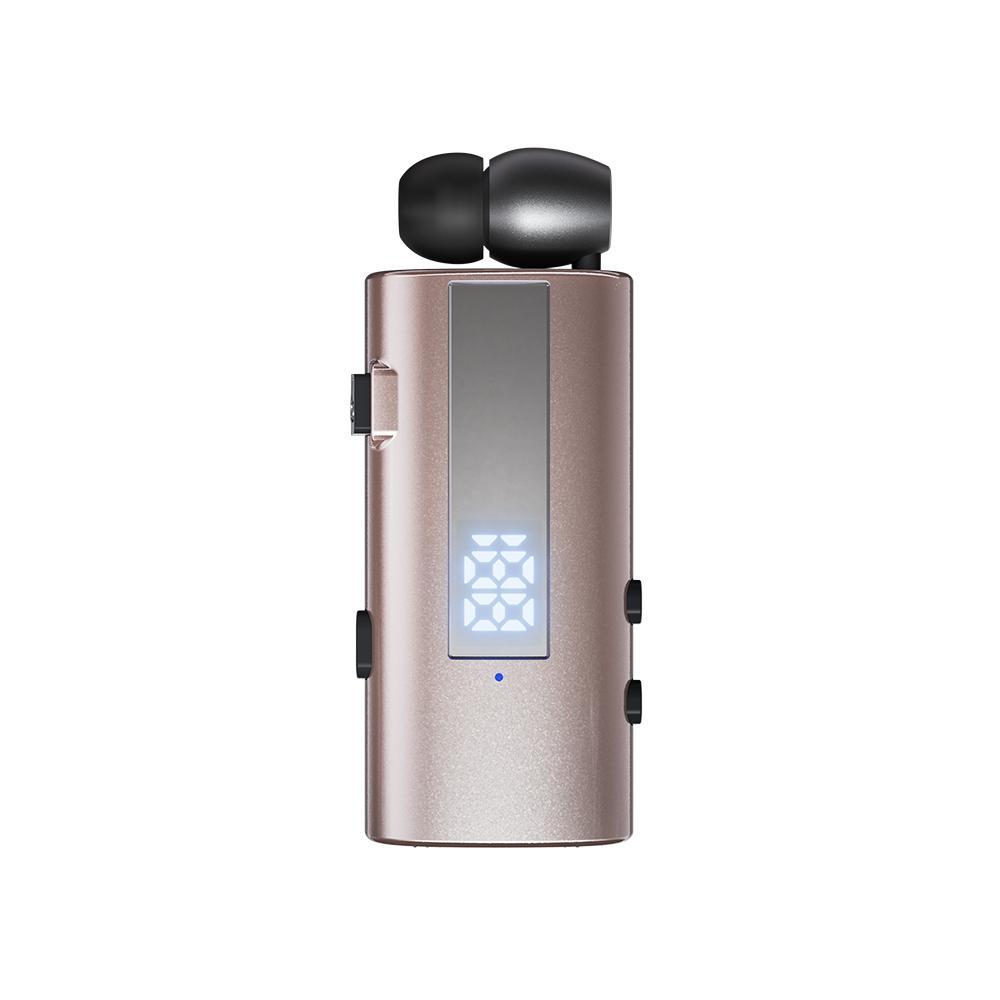 K92 Bluetooth 6.0 Lavalier Business Headset Call 30h/Music 50h Vibration Reminder LED Digital Display With Mic Wireless Earphone