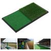 Golf Double Swing Pad Rubber Sole Golf Practice Mats Golf Hitting Mats Simulation Lawn