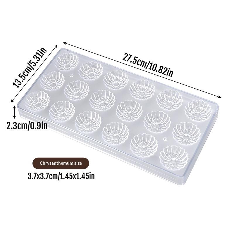 Professionelle Kunststoff-Schokoladenform Transparent Handgemacht Kugel Schokoladenwerkzeuge DIY Kuchenform Dessert Pudding