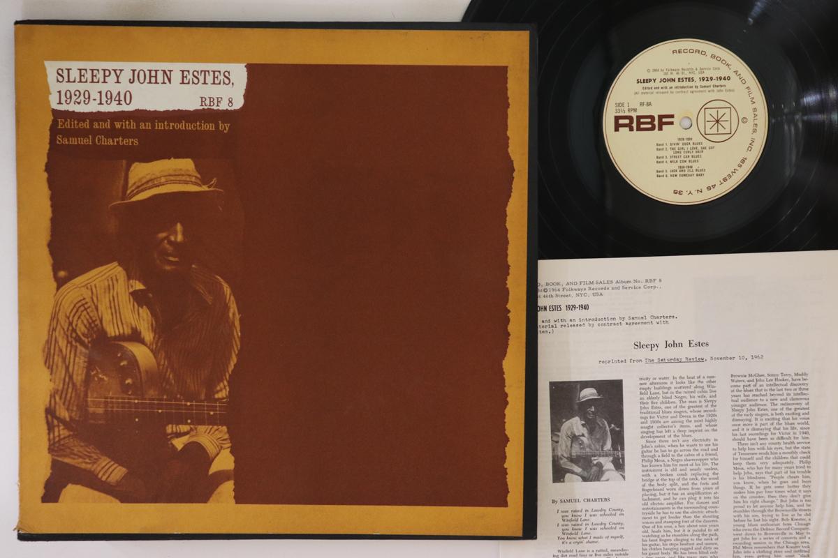 

LP Record SLEEPY JOHN ESTES 19291940 RF8 RBF 1964 US Blues Used