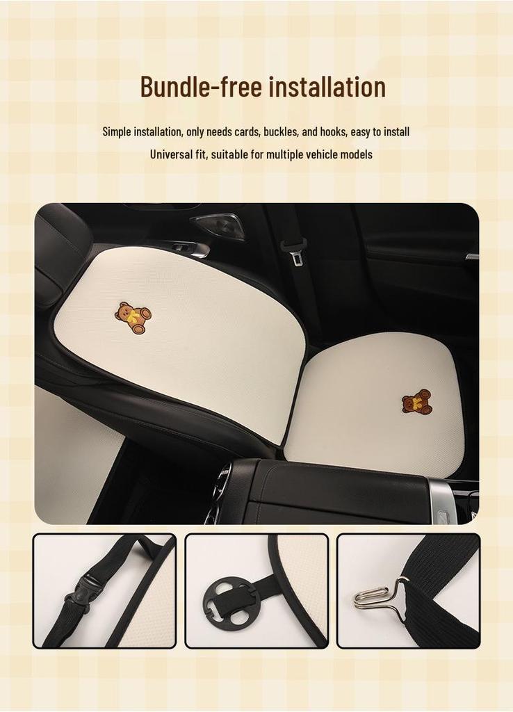 Adorable Bear Car Seat Cushion for Changan X7 PLUS, EADO, YIDAR CS75, CS55 - All Seasons