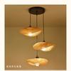 2025 Newest Bamboo Pendant Lamps Ceiling Lights Rattan Wicker Lustre Hand Knit Braiding Suspended Home Dining Braided Decor Hot