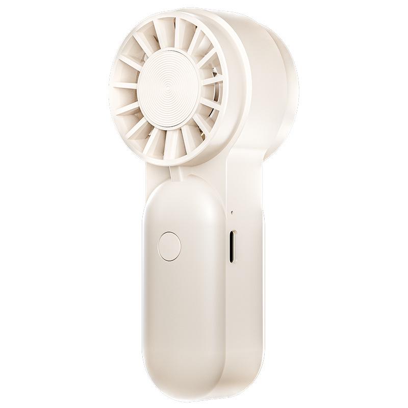 

Portable Handheld Mini Fan - High-Speed, Large Wind, Outdoor Use 106x45x32mm грязно-белый