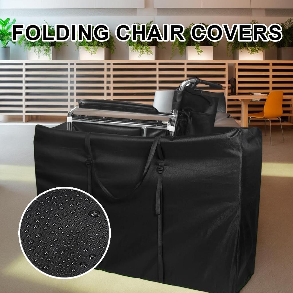 Folding Walker Carry Bag Waterproof Foldable Chair Cover Anti-Wear Wheelchair Carrier Bag For Tailgating RV Patio Festival