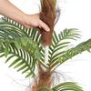 Artificial Palm Tree, 4 FT Tall Faux Plant, Secure PE Material & Anti-Tip Tilt Protection Low-Maintenance Plant, Lifelike Green Fake Tree for Home