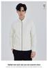 Men's Customizable Zippered Stand-Up Collar Hoodie with Double-Sided Jacquard Logo Print