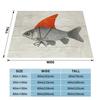 Goldfish With A Shark Fin Custom Travel An Ultra-Soft Micro Fleece Blanket