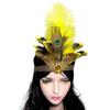 Indian Costume Hairband for Carnivals Party Festival Props Feathered Hairband Indian Hairhoop Cosplay Headwear