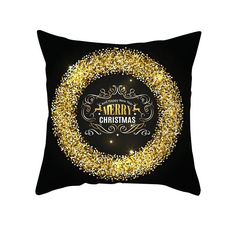 Christmas Themed Pillowcases Car Accessories Office Santa Claus Living Room Sofa Home Pillowcases