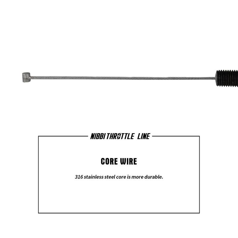 NIBBI Motorcycle Throttle Cable 1064mm Throttle Accelerator Carburetor Choke Cable For Pitbike Yamaha Kawasaki Honda Motocross