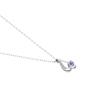 Vendome Aoyama December K10 White Birthstone AJBN147440TA [Official] Necklace, Birthstone, Gold, Tanzanite, Diamond,
