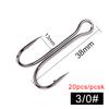 FishKing Double Fishing Hooks Barbed Carp Fishhook for Soft Worm Lure High Carbon Steel Fly Fishing Hook Accessories