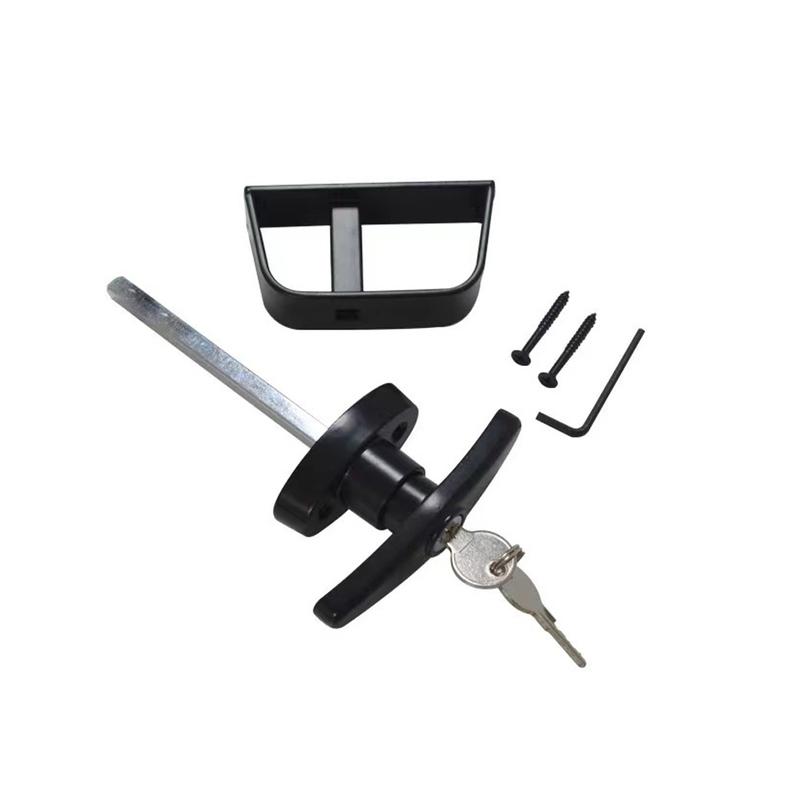 1pc T-Shaped Handle Lock Garage Lock Door Handle Zinc Alloy Anti-theft Lock T Handle Rear Campervan Door Lock Furniture Hardware