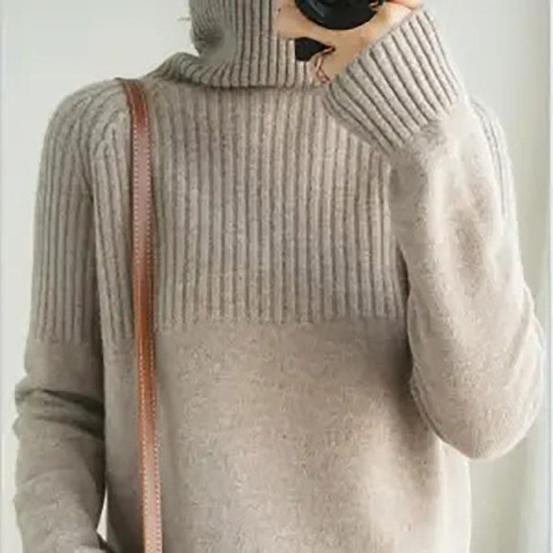 Sexy Turtleneck Womens Sweaters Casual Pullovers Thicken Jumper Ladies Casual Tops Oversize Bottoming Pullover