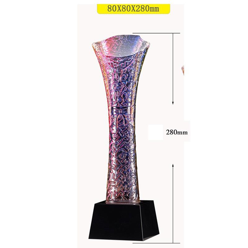 Kristalltrophäenherstellung, farbenfroh, hochwertig, farbiges Glas, kreativ, Auszeichnung für hervorragende Mitarbeiter, Gravur für die Heimdekoration, 1 Stück