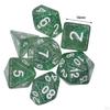 7 Pieces Solid Acrylic Polyhedral Dices D20,D12,D10 (00-90 and 0-9),D8,D6 D4. for Entertainment
