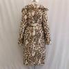 Winter Women's Faux Fur Leopard Print Fox Fur Warm Thick Coat Long Sleeve Jacket
