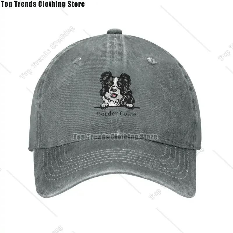 Border Collie Dog Baseball Cap Women Unisex Adjustable Pet Animal Dad Hat Outdoor
