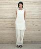 Siyajyu Sia8041 Classic Linen Mini Dress_Ivory