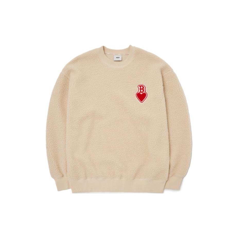 MLB Sweatshirts Unisex Khaki Crew Neck Moderate Other 3AMTH0426-43BGL L