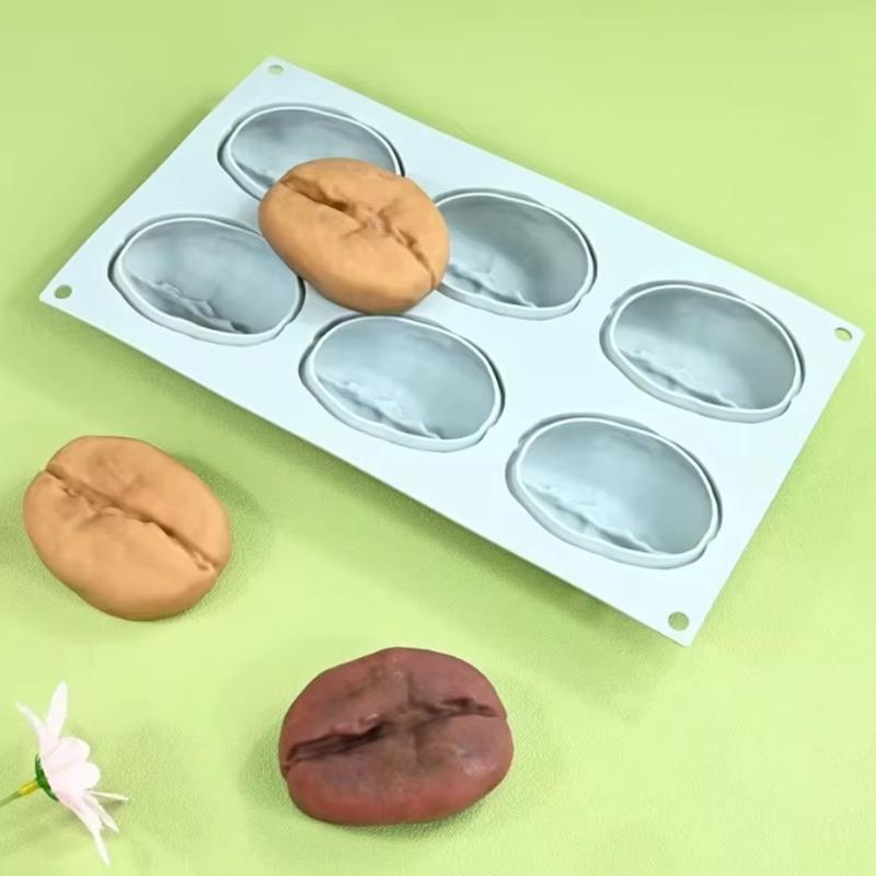 Nut-Shaped Silicone Mold Almond/Pistachio/Pecan/Coffee Bean Mousse Mold DIY Candles Chocolate Ice Mould Kitchen Cake Decor Tool