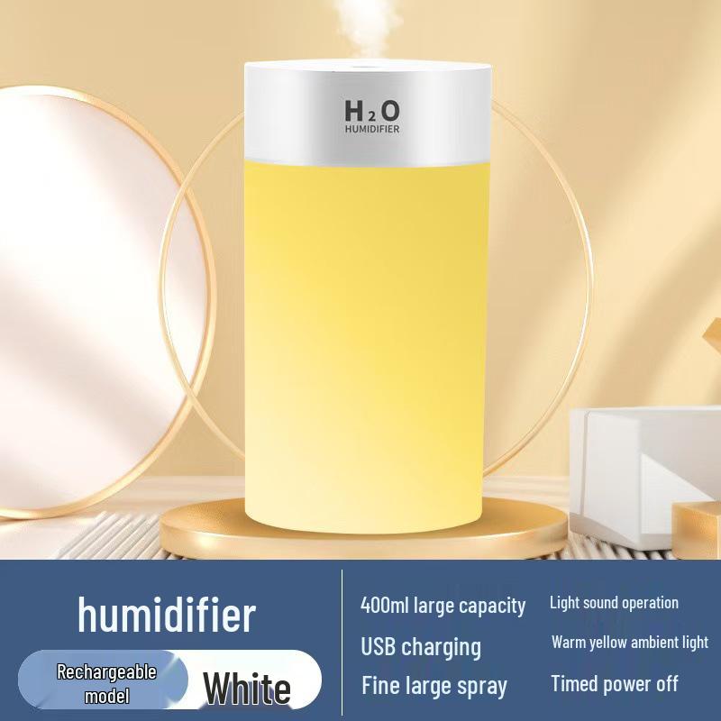 Large Capacity Wireless Humidifier & Air Purifier for Car, Home & Bedroom - Aromatherapy, Dustproof, Hydrating & Moisturizing