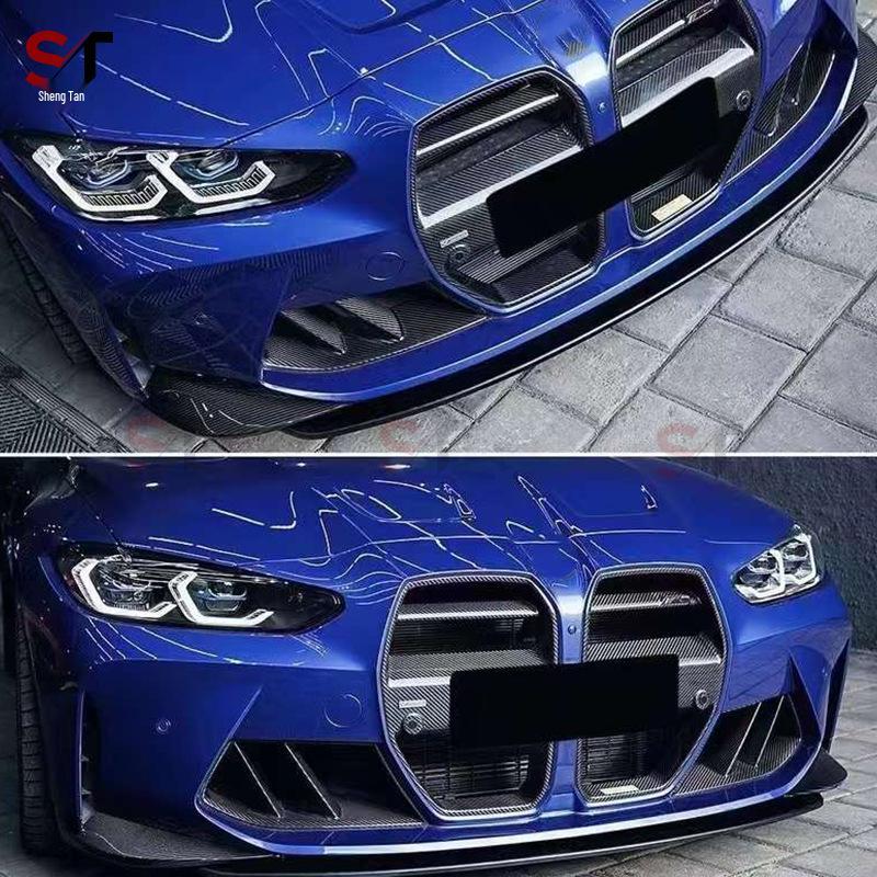 BMW M3/M4 G80/G82 R44 Style Carbon Fiber Front Bumper Air Vent Grille