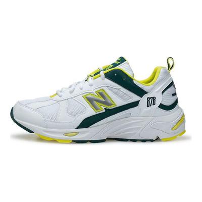 NB 878 Color Block Scarpe da Corsa Marathon Low Top Unisex sneaker Bianco Verde Giallo CM878RSA