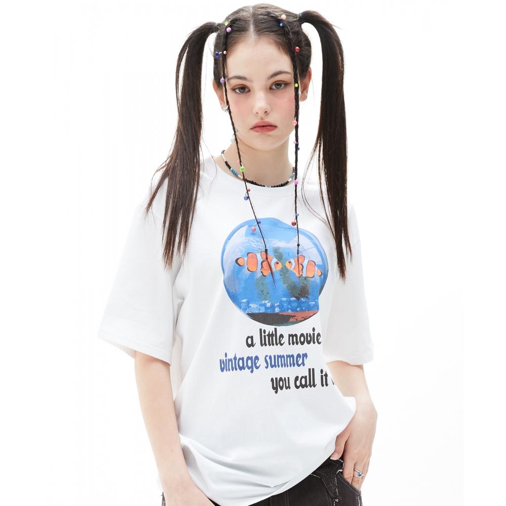 

LUV IS TRUE VS SEA BEADS TEEWHITE