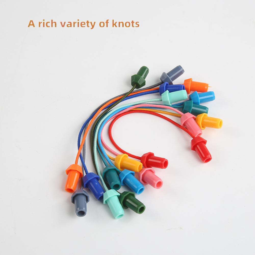 Twisted Rope Puzzle Game Brainy Knots Rope Untangling Board Game, Rope Knots Challenge Game, String Solution Central Lacing Toys