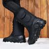 Men's Waterproof Thick-Soled Winter Snow Boots - Warm Cotton Shoes for Outdoor Activities and Ice Fishing