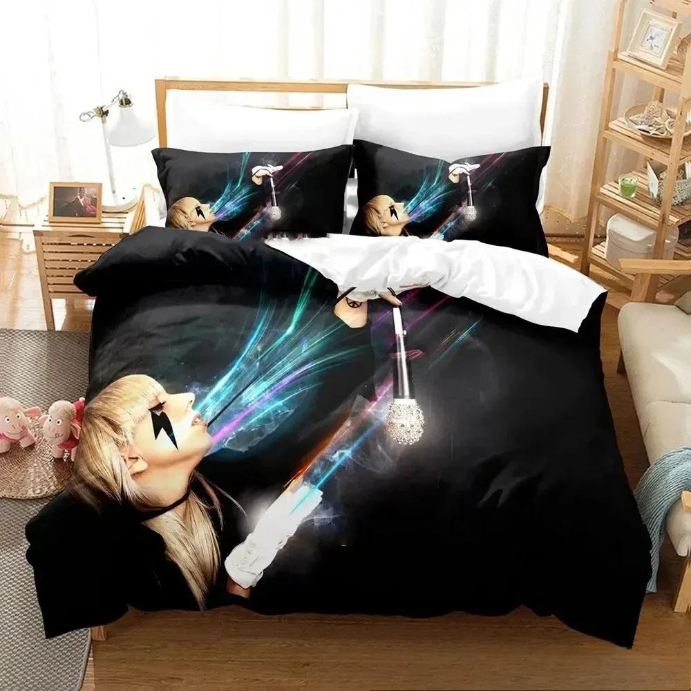 Fashion L-Lady G-Gaga Bedding Dormitory Sheets 2/3-piece Bedding Set Three-piece Soft Warm Bedding Set