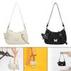 Women Underarm Bag with Butterfly Decoration Purse Fashion Female with Zipper Handbag for Party Outdoor Work Vacation Spring