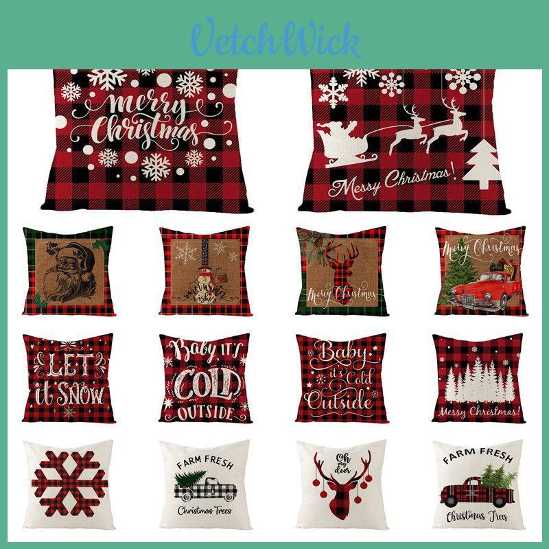 18-inch Christmas Cushion Cover Pillow Case Featuring Colorful Snowflake Design For Festive Home Decor