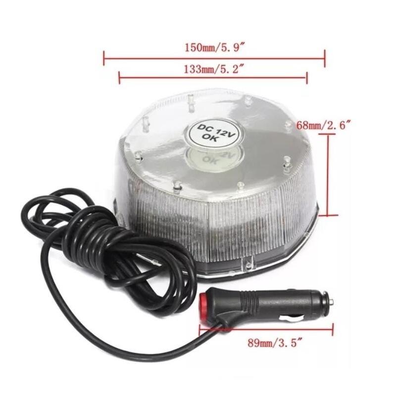 New Design 240 LED Round Flashing Strobe Car Truck Roof Top Emergency Warning Signal Light