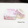 Beautiful Wash Tape Flower Plant Japanese Masking Adhesive Tape Decors Scrap Booking Sticker Label