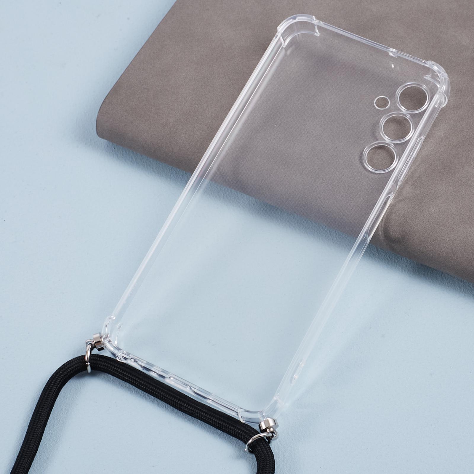 

For Samsung Galaxy A05s 4G Clear Case Anti-scratch Phone TPU Cover with Lanyard A