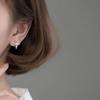 Personality style love belt ear buckle ear clip female hip hop versatile design stud earrings ear buckle earrings male