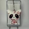 PP Cotton Halloween Keychain Black Color Horror Plush Keyring Creative Gift Bloody Doll Keychain