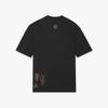 Jordan X Travis Scott Flame Print Rhinestone Round Neck Short Sleeve T-Shirt Men Tops Black DO4102-010
