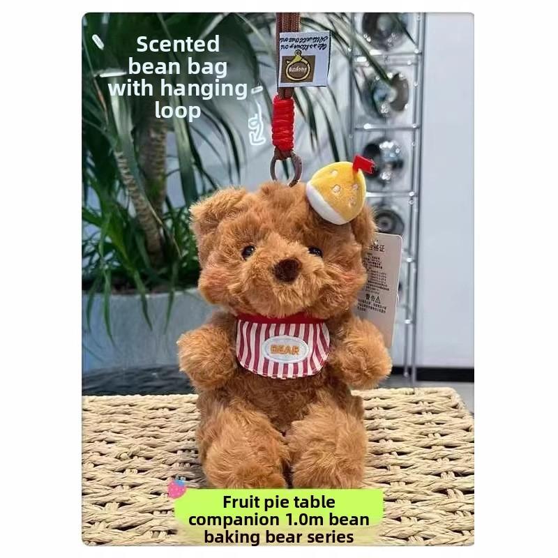 Cute Bear Bag Pendant With Polyester Plush Material For Kids And Teens